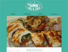 Tablet Screenshot of michaelsdeliandcafe.com